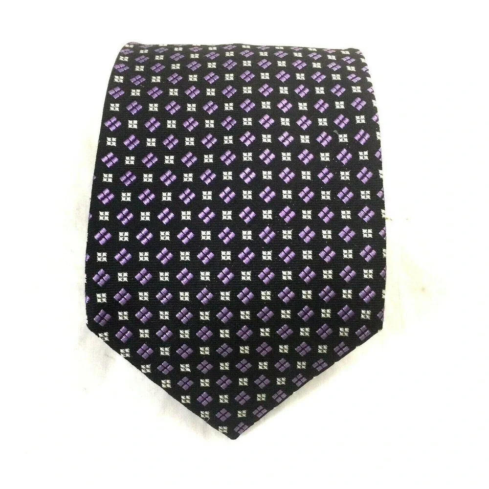 Brooks Brothers Irregular Tie Purple Silk Necktie 60